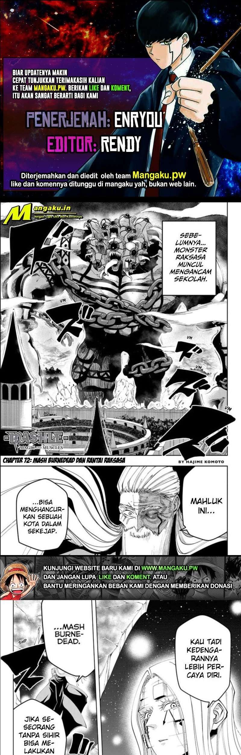 Mashle: Magic and Muscles Chapter 72 - halaman 1