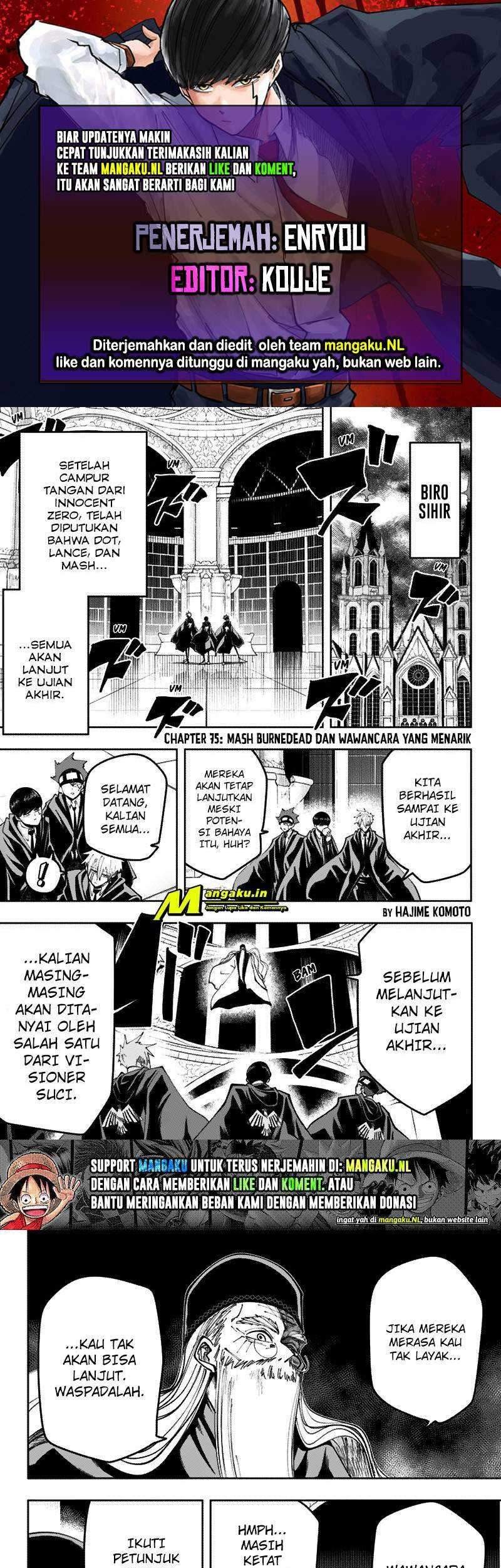 Mashle: Magic and Muscles Chapter 75 - halaman 1