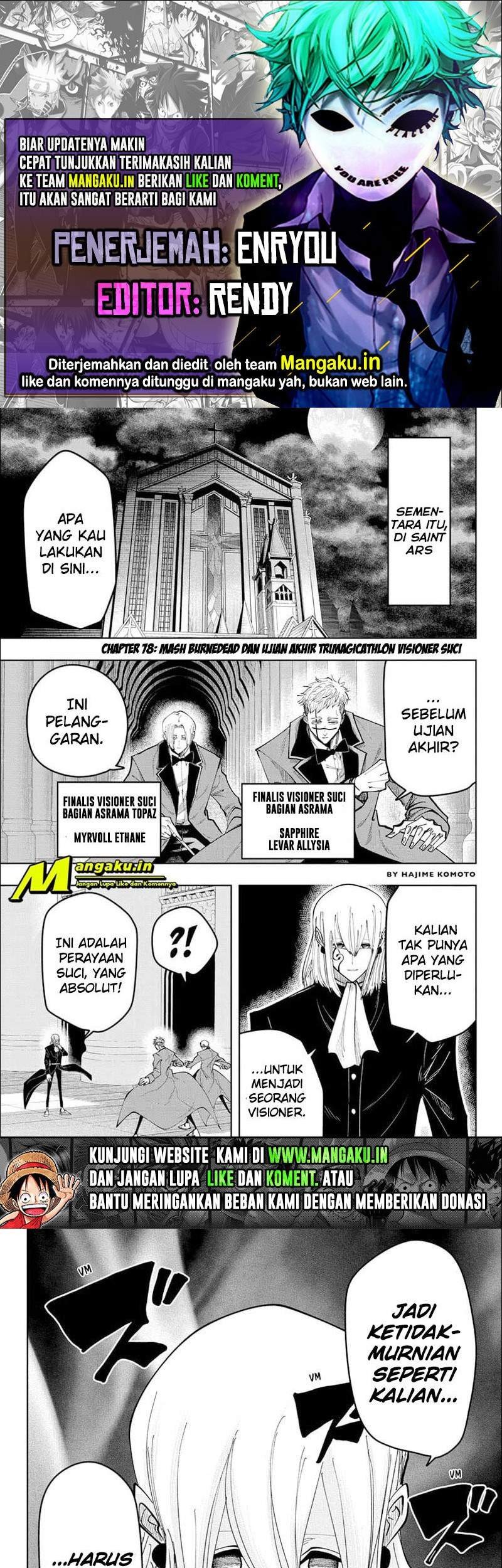 Mashle: Magic and Muscles Chapter 78 - halaman 1