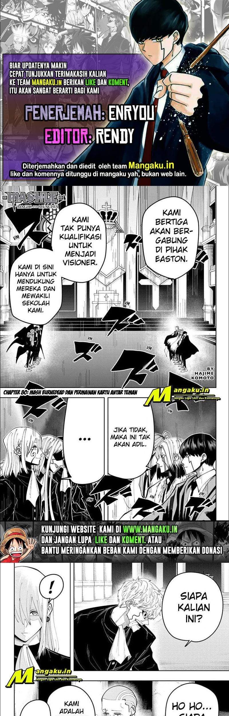 Mashle: Magic and Muscles Chapter 80 - halaman 1