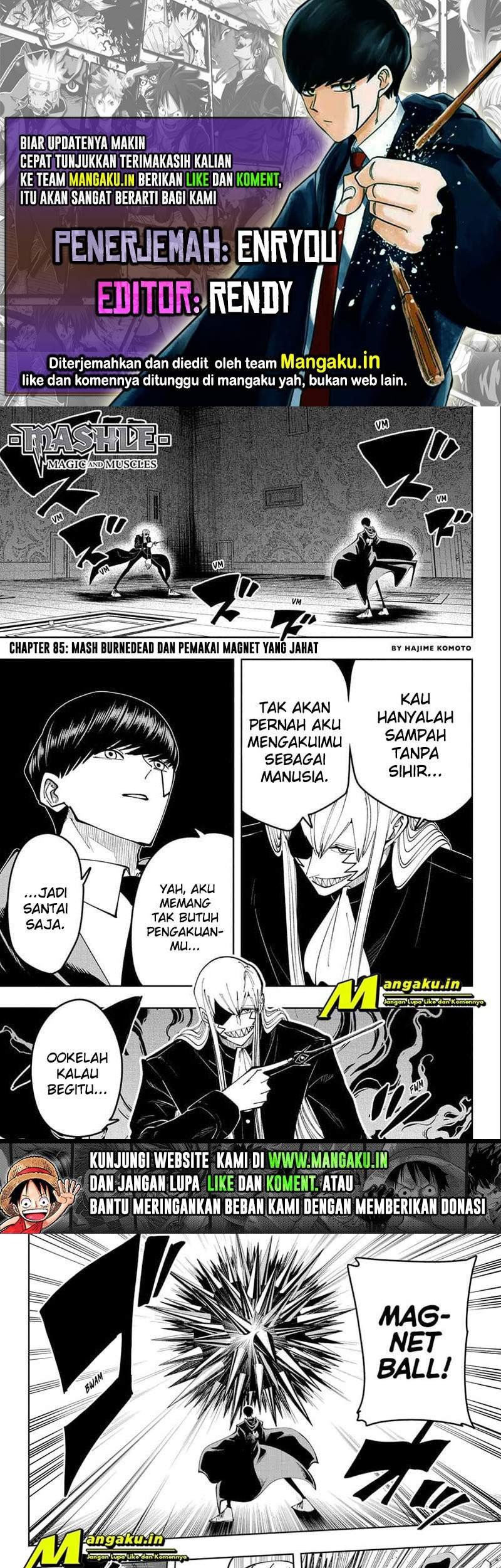 Mashle: Magic and Muscles Chapter 85 - halaman 1