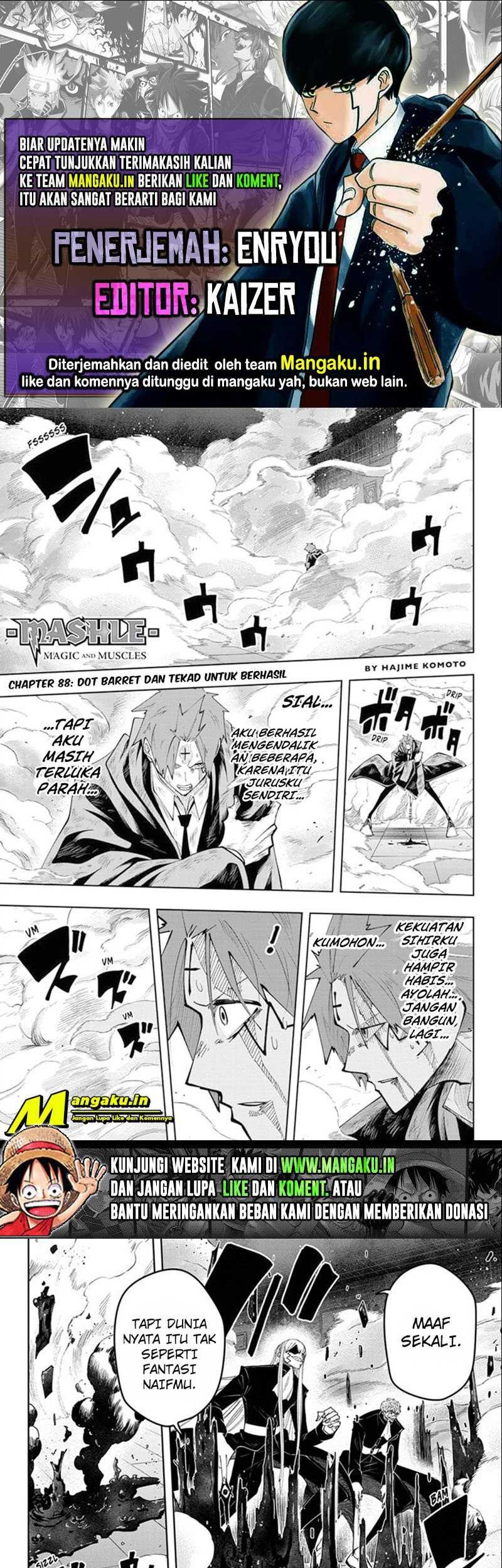 Mashle: Magic and Muscles Chapter 88 - halaman 1