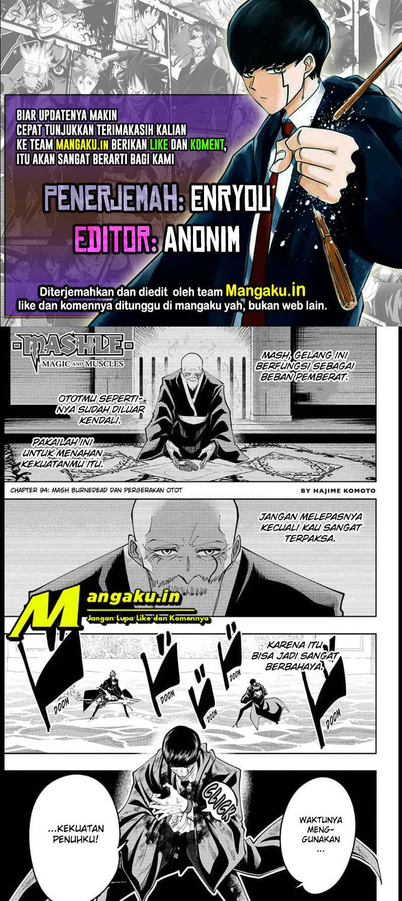 Mashle: Magic and Muscles Chapter 96 - halaman 1