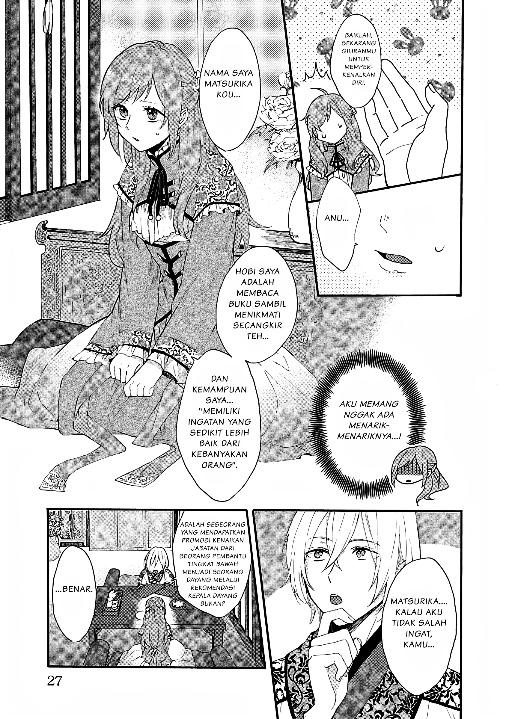 Matsurika Kanriden: Koukyuu Nyokan, Kimagure Koutei ni Misomerare Chapter 1 - halaman 28