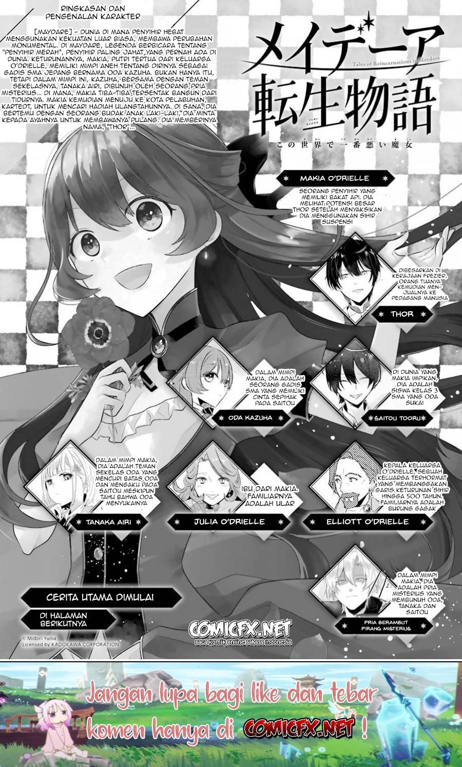 Maydare Tensei Monogatari: Kono Sekai de Ichiban Warui Majo Chapter 5 - halaman 2