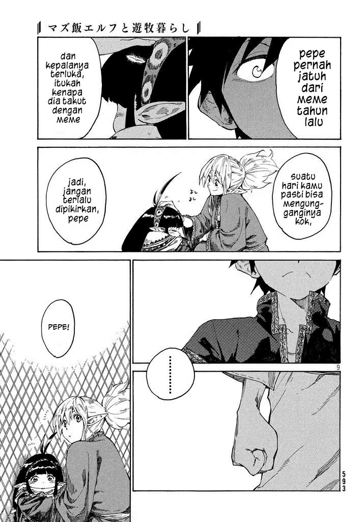 Mazumeshi Elf to Yuubokugurashi Chapter 2 - halaman 10