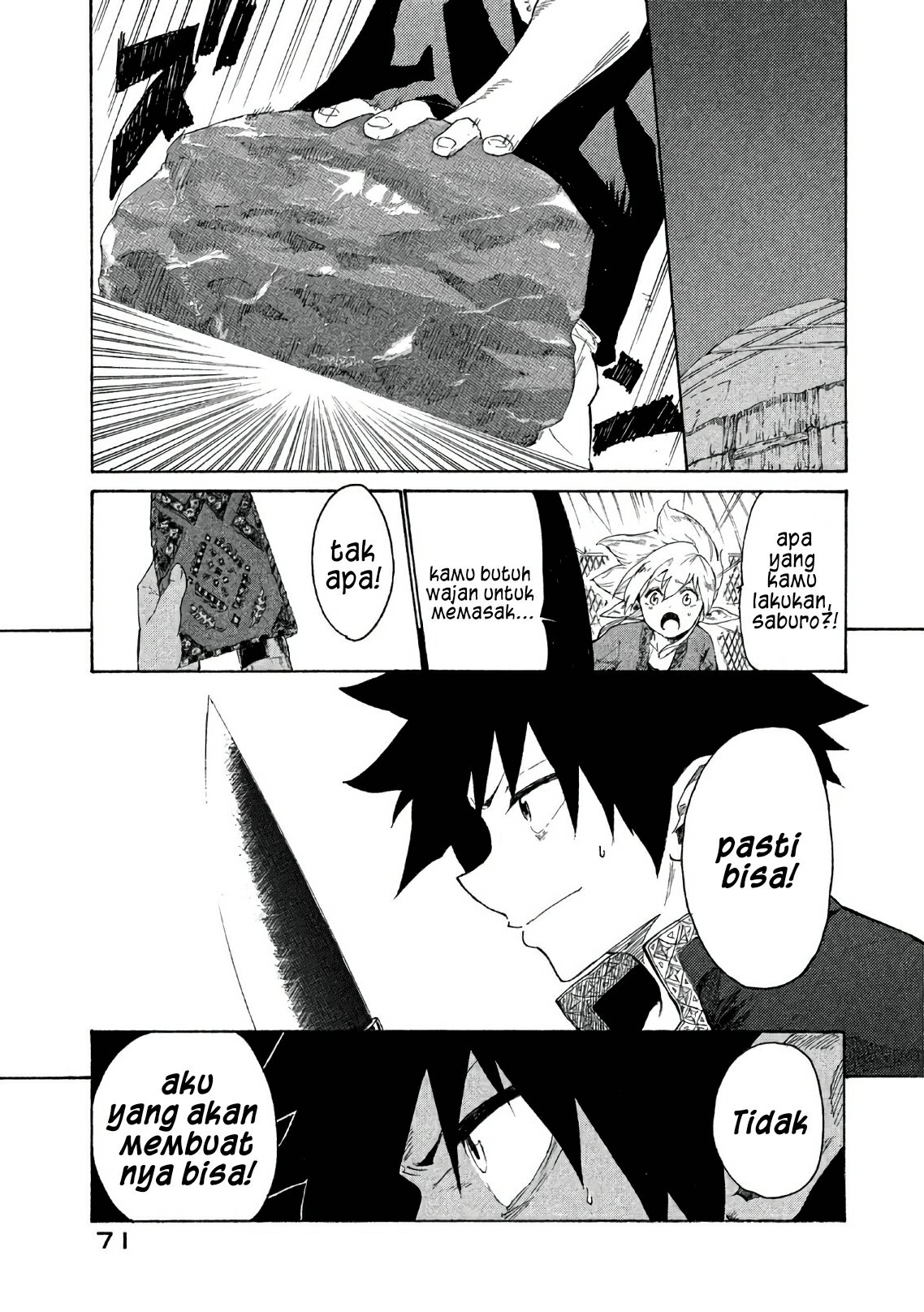 Mazumeshi Elf to Yuubokugurashi Chapter 2 - halaman 24