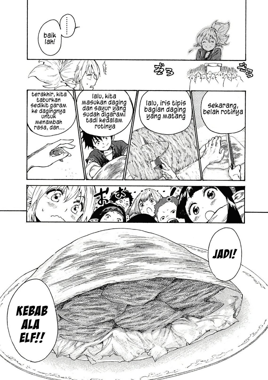 Mazumeshi Elf to Yuubokugurashi Chapter 2 - halaman 38
