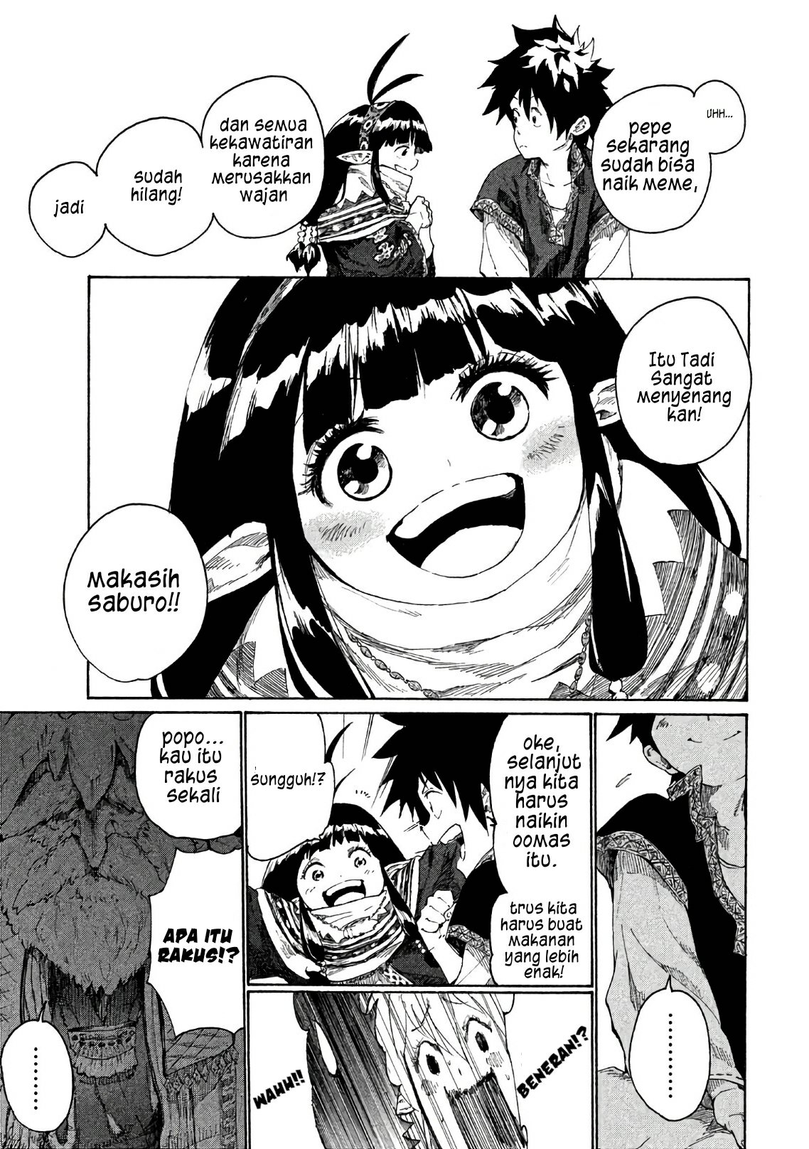 Mazumeshi Elf to Yuubokugurashi Chapter 2 - halaman 40