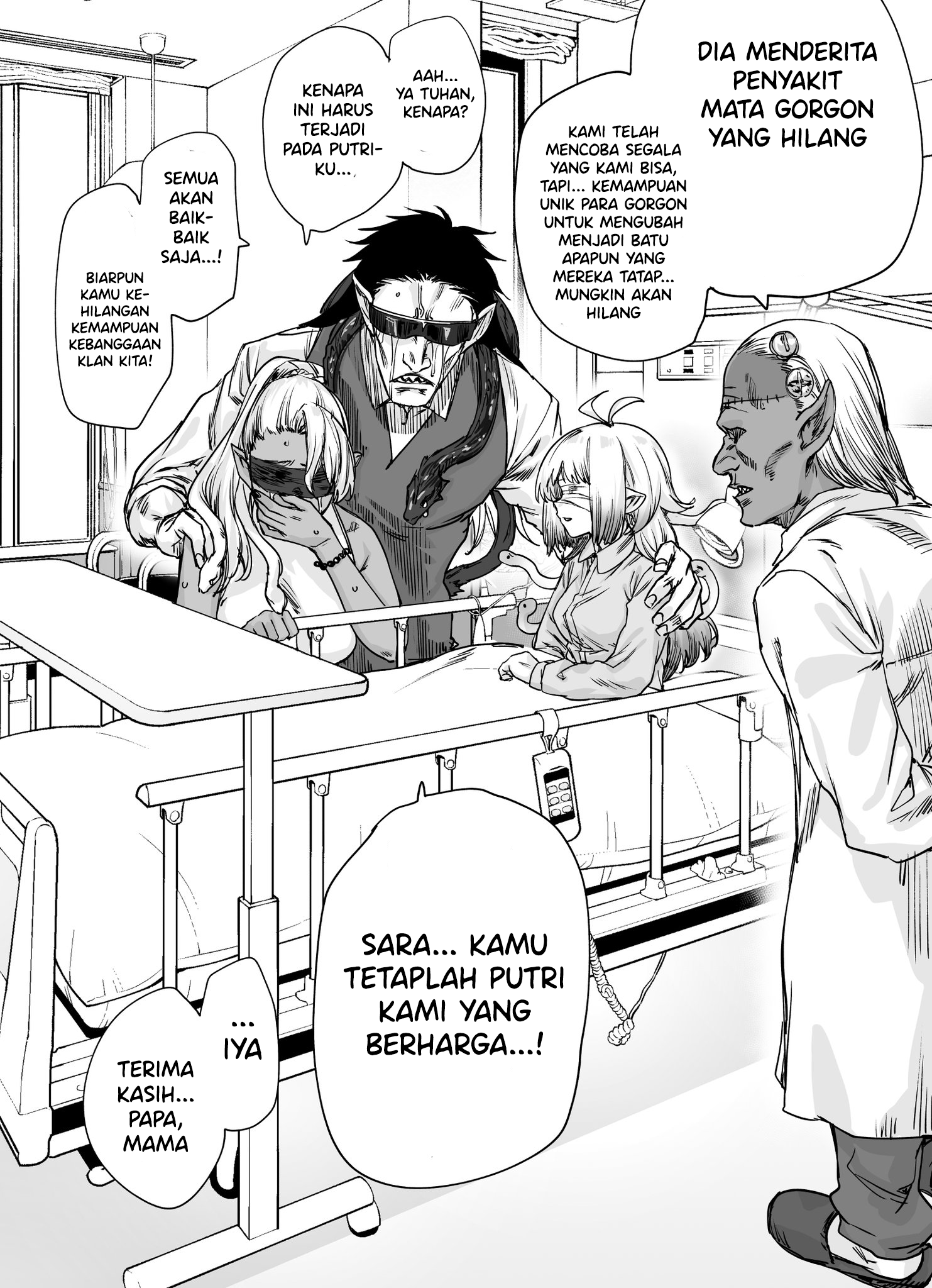 Medusa-chan Realised She Has a Bad Case of Communication Disorder Chapter 0 - halaman 1