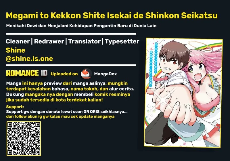 Megami to Kekkon Shite Isekai de Shinkon Seikatsu Chapter 11 - halaman 1