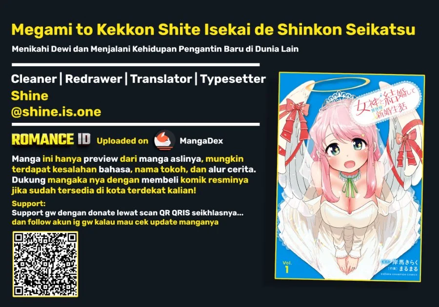 Megami to Kekkon Shite Isekai de Shinkon Seikatsu Chapter 13 - halaman 1