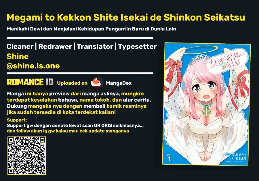 Megami to Kekkon Shite Isekai de Shinkon Seikatsu Chapter 16 - halaman 1