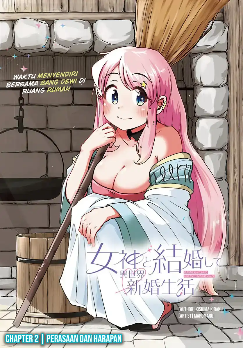 Megami to Kekkon Shite Isekai de Shinkon Seikatsu Chapter 2 - halaman 2