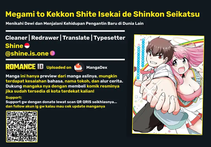 Megami to Kekkon Shite Isekai de Shinkon Seikatsu Chapter 6 - halaman 1
