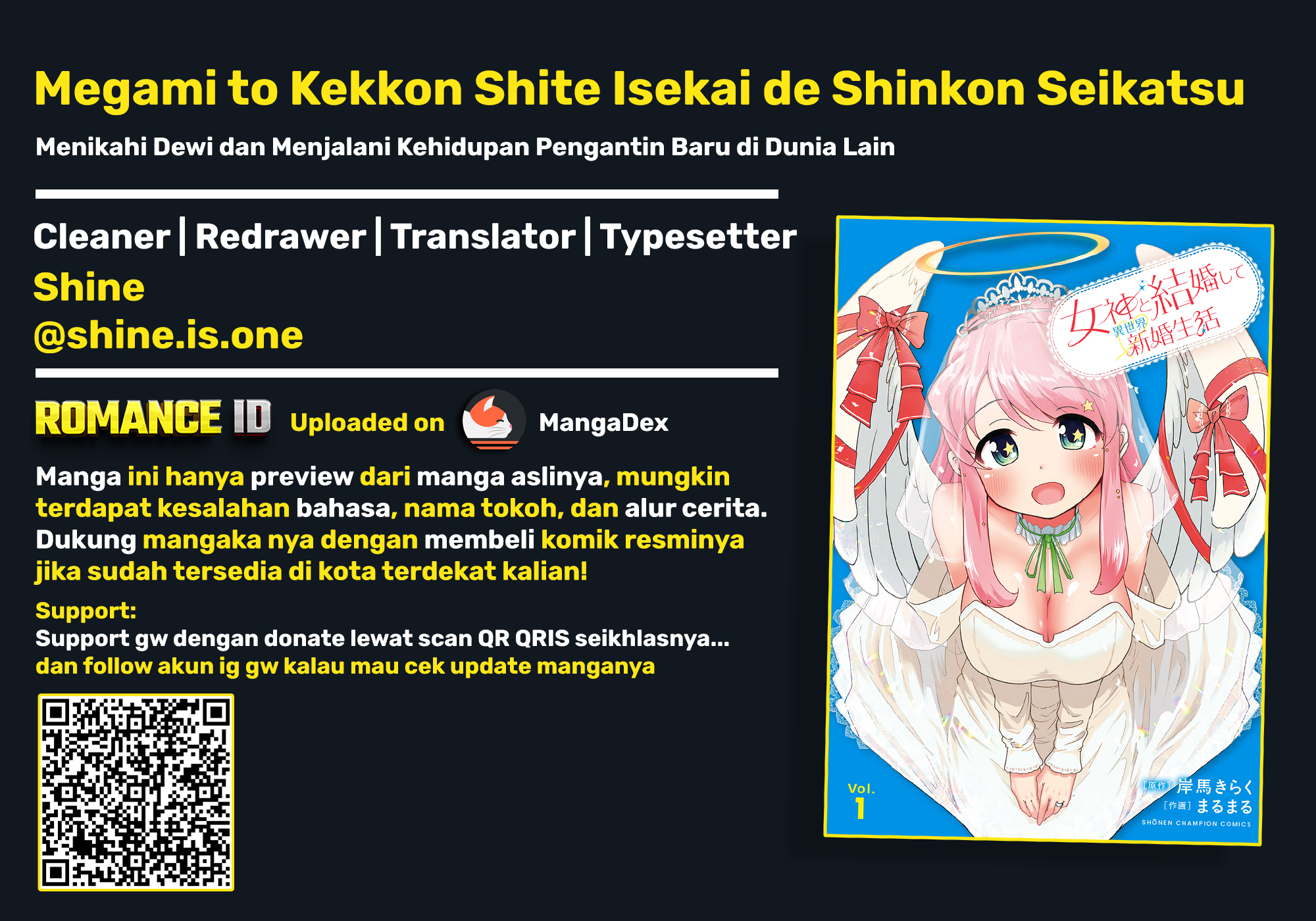Megami to Kekkon shite Isekai Shinkon Seikatsu Chapter 12 - halaman 1