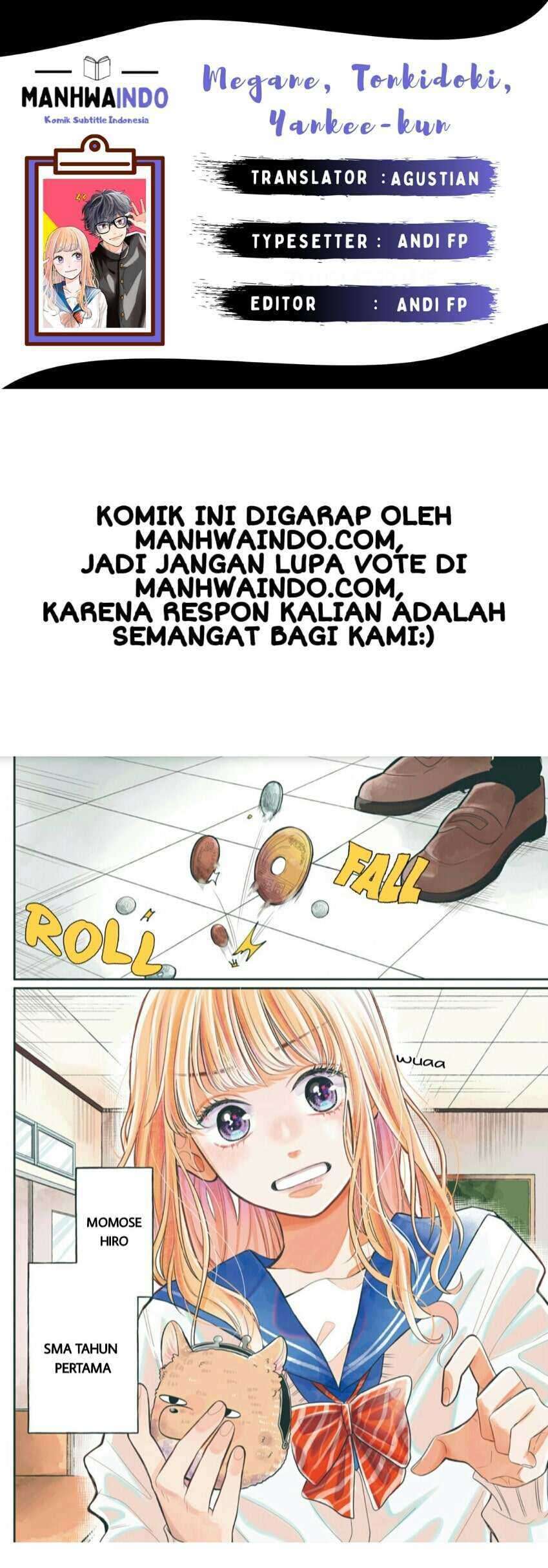 Megane, Tokidoki, Yankee-kun Chapter 1 - halaman 1