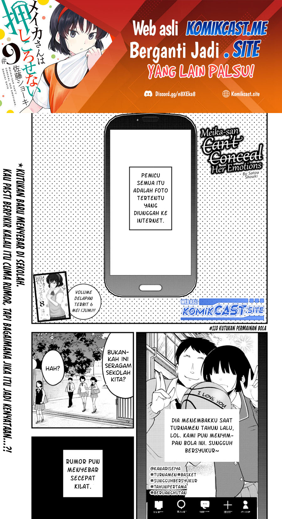 Meika-san Can’t Conceal Her Emotions Chapter 110 - halaman 2