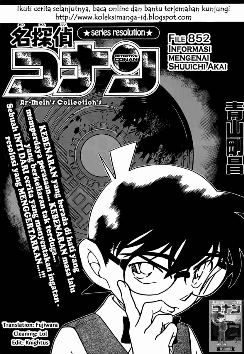 Meitantei Conan Chapter 852 - halaman 2