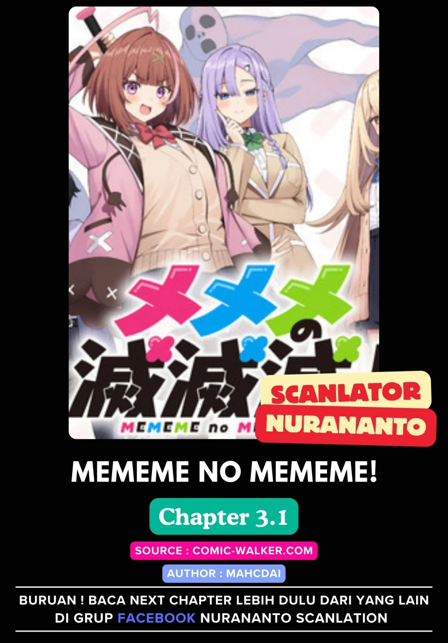 Mememe no Mememe Chapter 3.1 - halaman 1