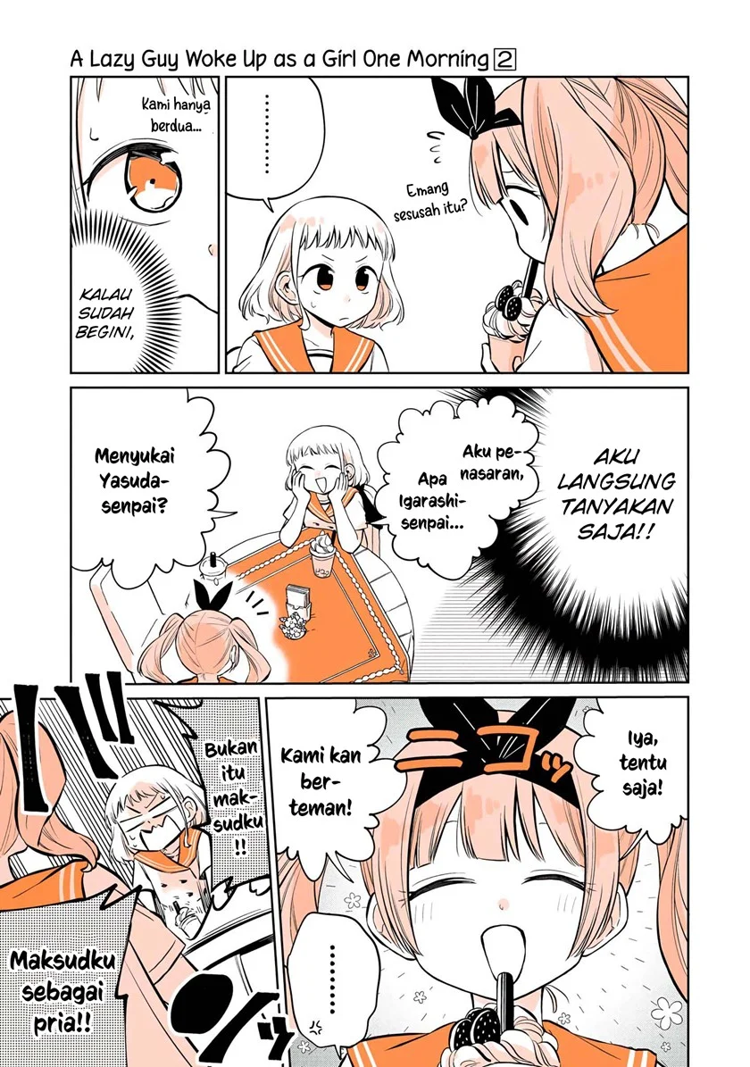 Mendoku Sagari Danshi Koukousei ga Asa Okitara Onnanoko ni Natteita Hanashi Chapter 10 - halaman 14