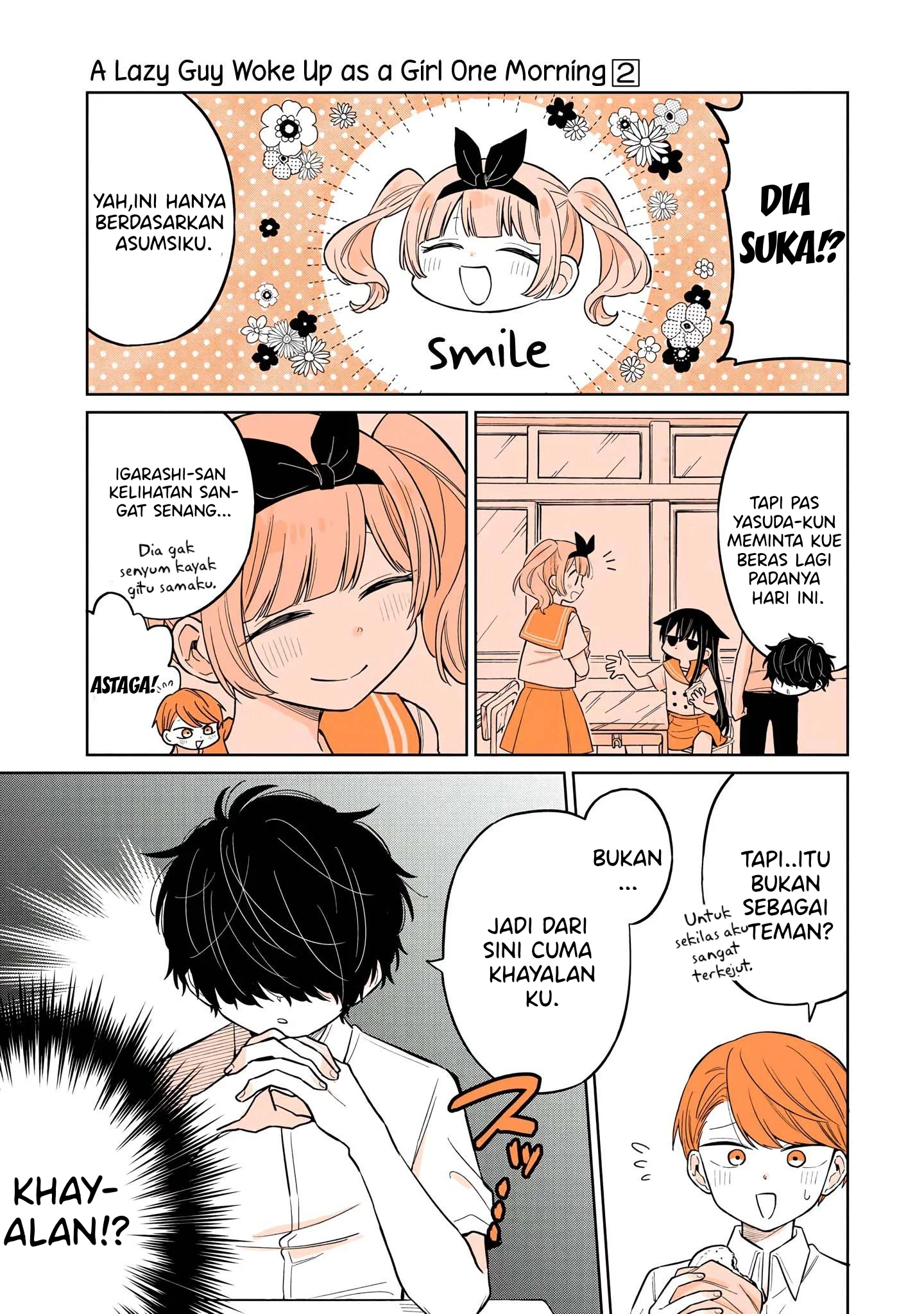 Mendoku Sagari Danshi Koukousei ga Asa Okitara Onnanoko ni Natteita Hanashi Chapter 12 - halaman 7