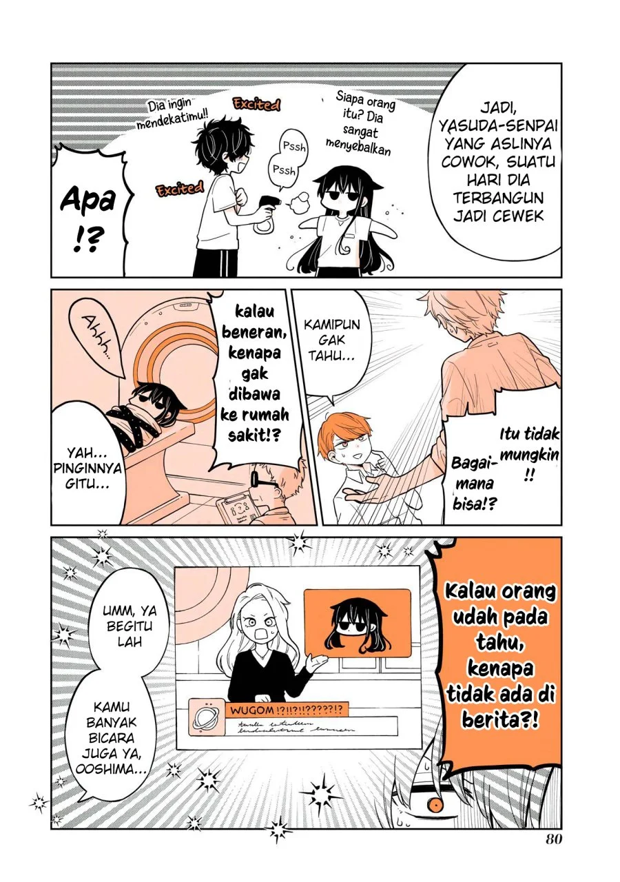 Mendoku Sagari Danshi Koukousei ga Asa Okitara Onnanoko ni Natteita Hanashi Chapter 13 - halaman 16