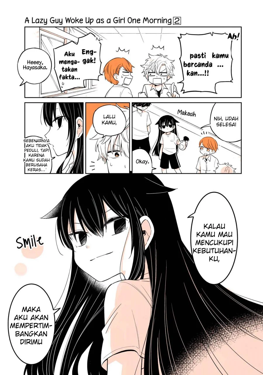 Mendoku Sagari Danshi Koukousei ga Asa Okitara Onnanoko ni Natteita Hanashi Chapter 13 - halaman 17