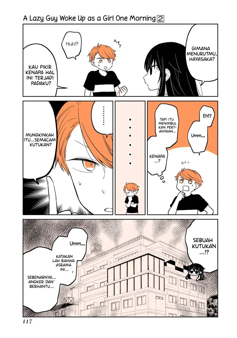 Mendoku Sagari Danshi Koukousei ga Asa Okitara Onnanoko ni Natteita Hanashi Chapter 15.1 - halaman 4
