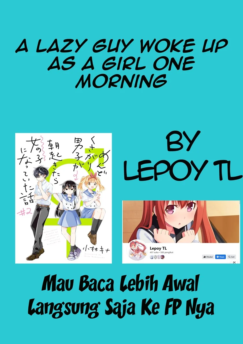 Mendoku Sagari Danshi Koukousei ga Asa Okitara Onnanoko ni Natteita Hanashi Chapter 15.2 - halaman 1
