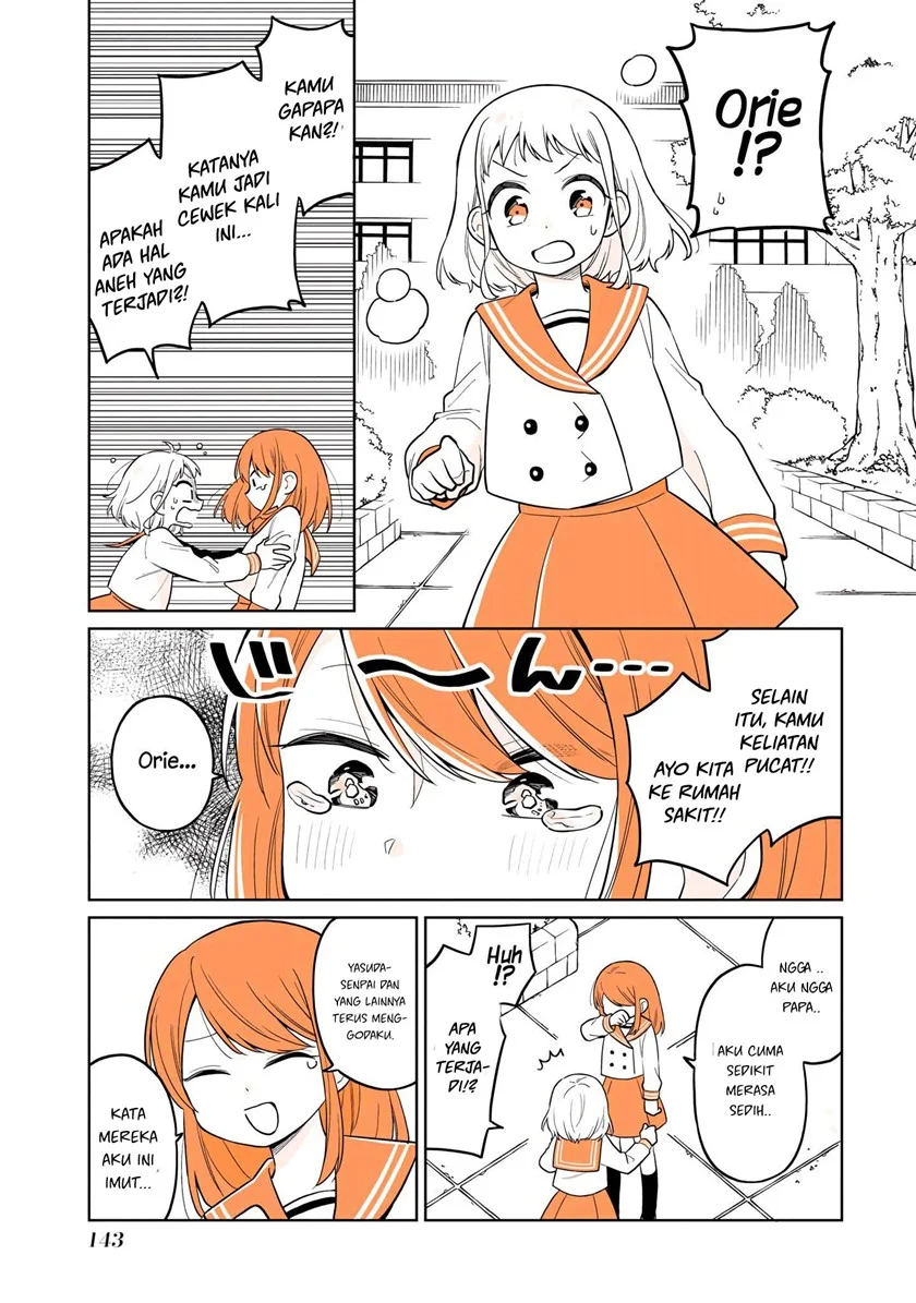 Mendoku Sagari Danshi Koukousei ga Asa Okitara Onnanoko ni Natteita Hanashi Chapter 15.2 - halaman 16