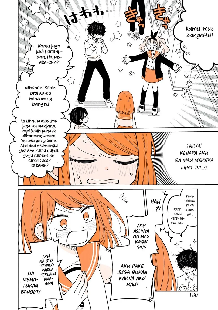 Mendoku Sagari Danshi Koukousei ga Asa Okitara Onnanoko ni Natteita Hanashi Chapter 15.2 - halaman 3
