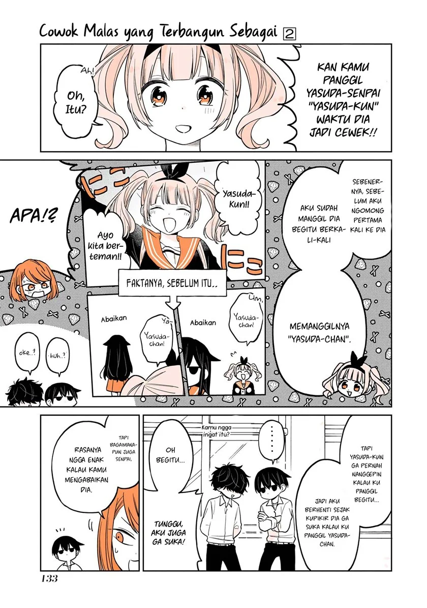 Mendoku Sagari Danshi Koukousei ga Asa Okitara Onnanoko ni Natteita Hanashi Chapter 15.2 - halaman 6