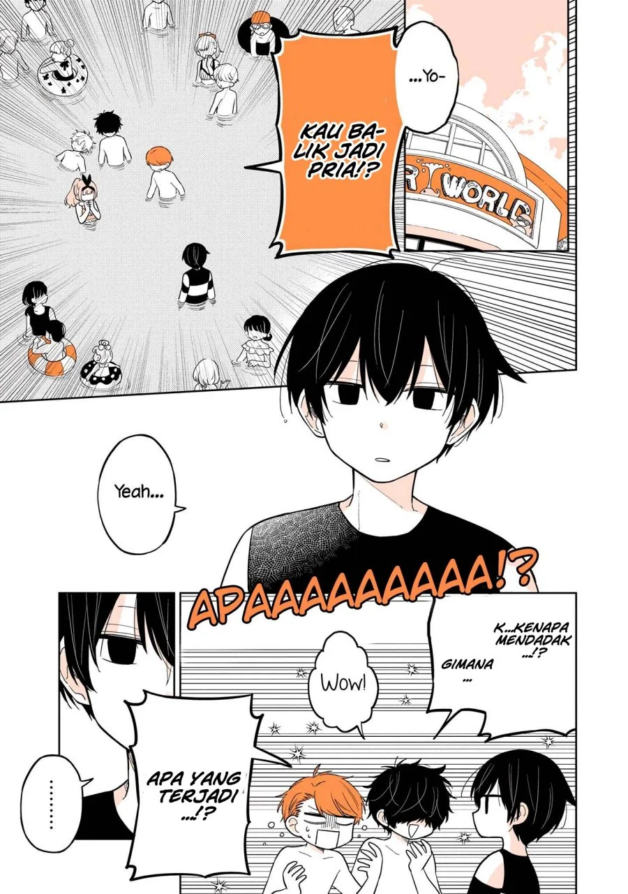 Mendoku Sagari Danshi Koukousei ga Asa Okitara Onnanoko ni Natteita Hanashi Chapter 16 - halaman 7