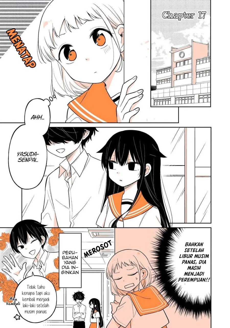Mendoku Sagari Danshi Koukousei ga Asa Okitara Onnanoko ni Natteita Hanashi Chapter 17 - halaman 2