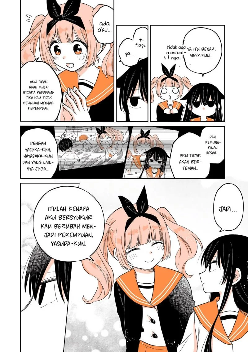 Mendoku Sagari Danshi Koukousei ga Asa Okitara Onnanoko ni Natteita Hanashi Chapter 22 - halaman 11