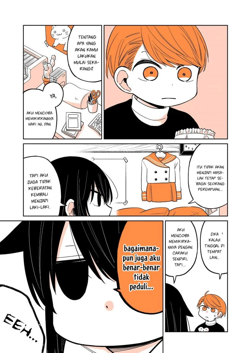 Mendoku Sagari Danshi Koukousei ga Asa Okitara Onnanoko ni Natteita Hanashi Chapter 22 - halaman 18