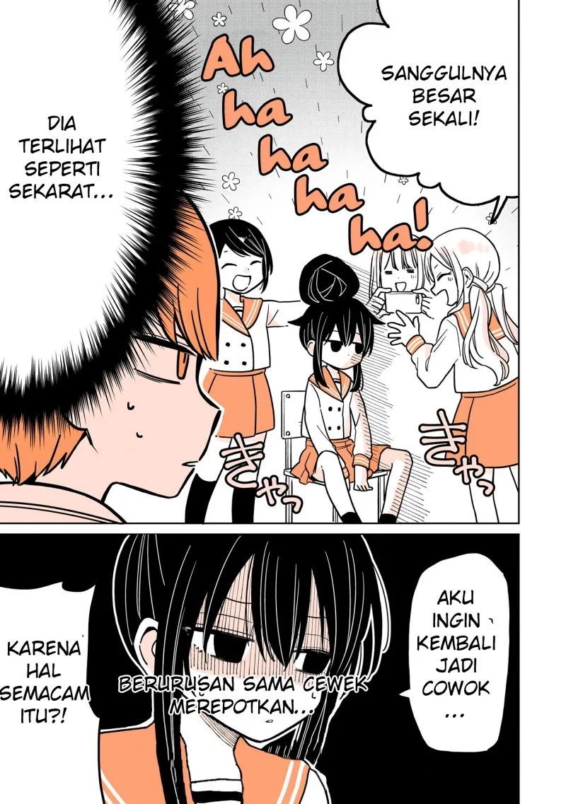 Mendoku Sagari Danshi Koukousei ga Asa Okitara Onnanoko ni Natteita Hanashi Chapter 4 - halaman 12