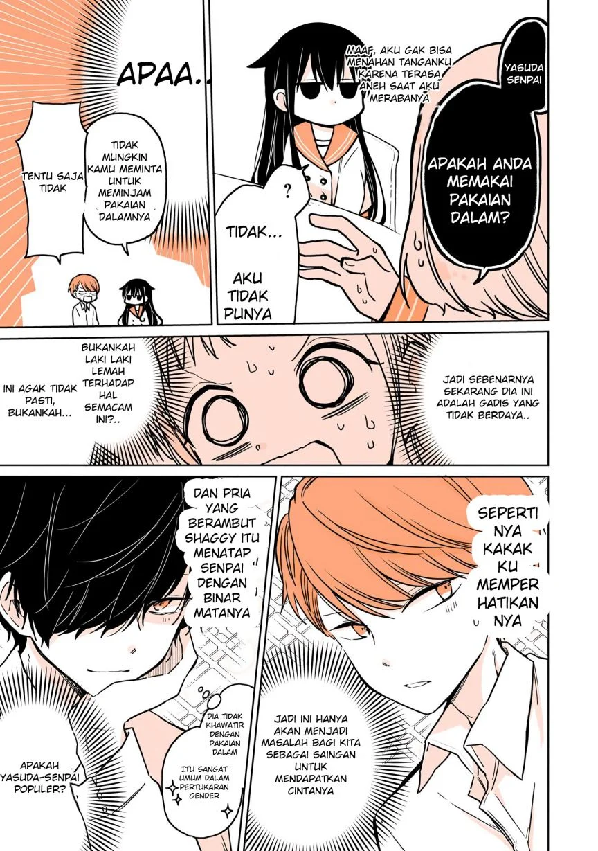 Mendoku Sagari Danshi Koukousei ga Asa Okitara Onnanoko ni Natteita Hanashi Chapter 5 - halaman 11