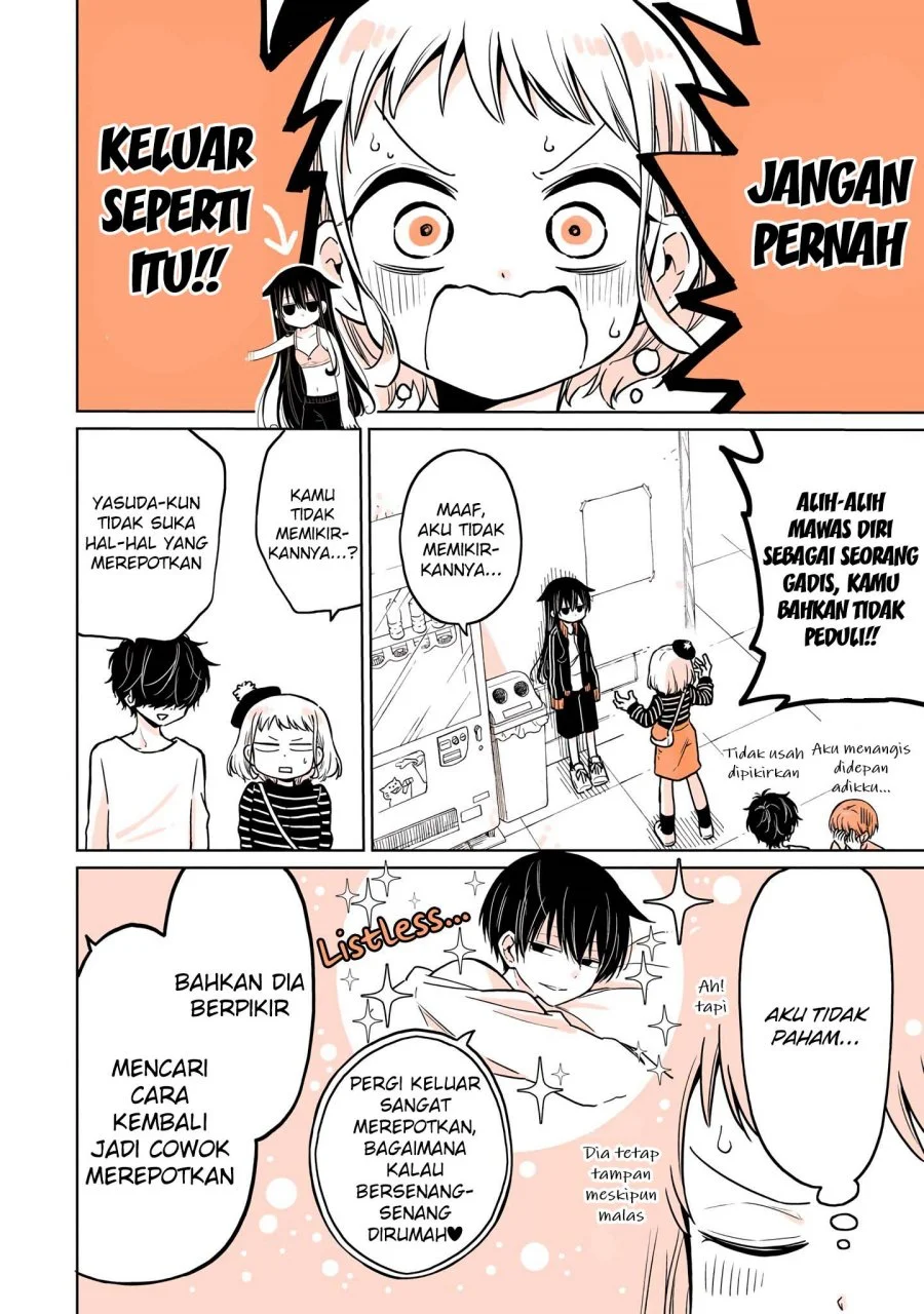 Mendoku Sagari Danshi Koukousei ga Asa Okitara Onnanoko ni Natteita Hanashi Chapter 6 - halaman 10