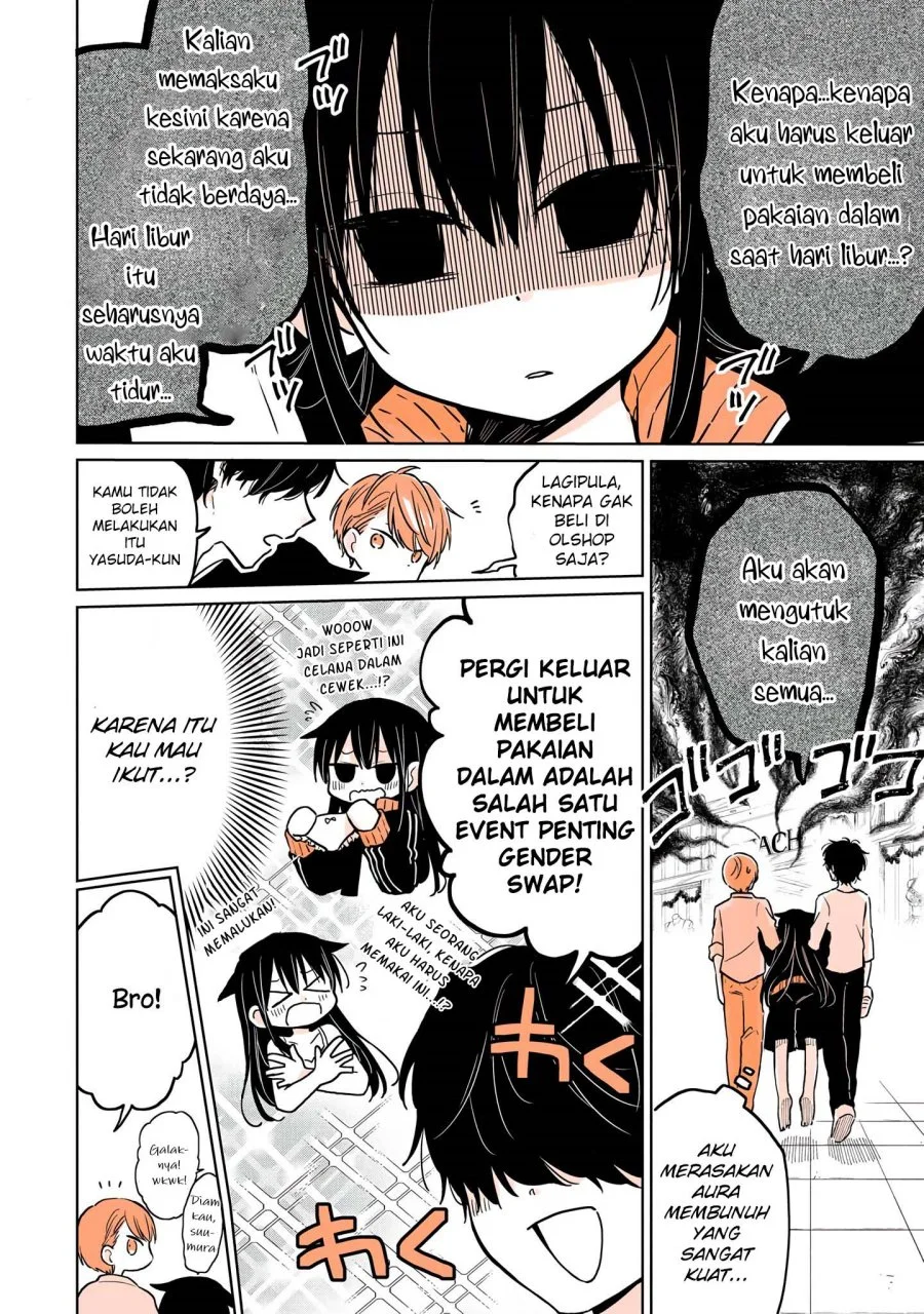 Mendoku Sagari Danshi Koukousei ga Asa Okitara Onnanoko ni Natteita Hanashi Chapter 6 - halaman 3