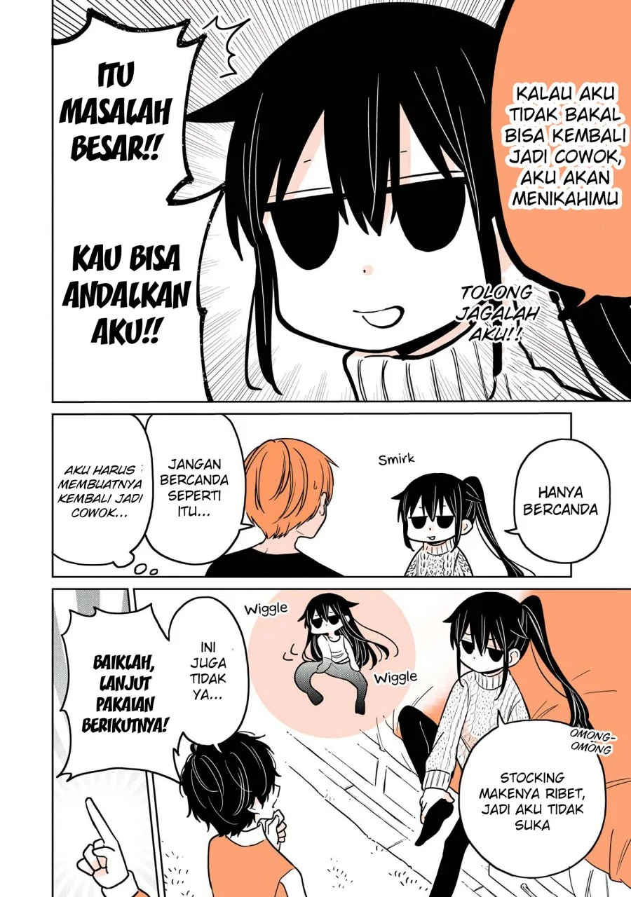 Mendoku Sagari Danshi Koukousei ga Asa Okitara Onnanoko ni Natteita Hanashi Chapter 7 - halaman 13