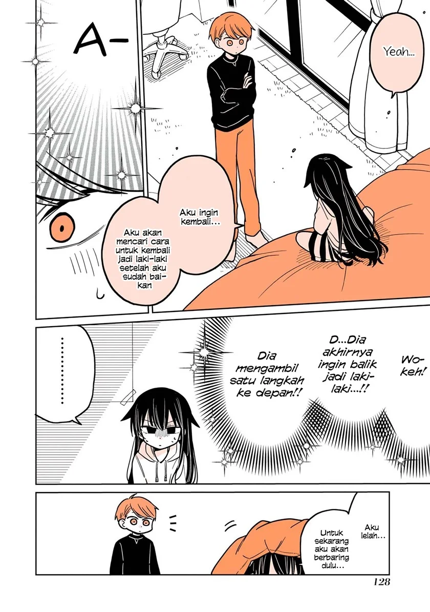Mendoku Sagari Danshi Koukousei ga Asa Okitara Onnanoko ni Natteita Hanashi Chapter 8.1 - halaman 11
