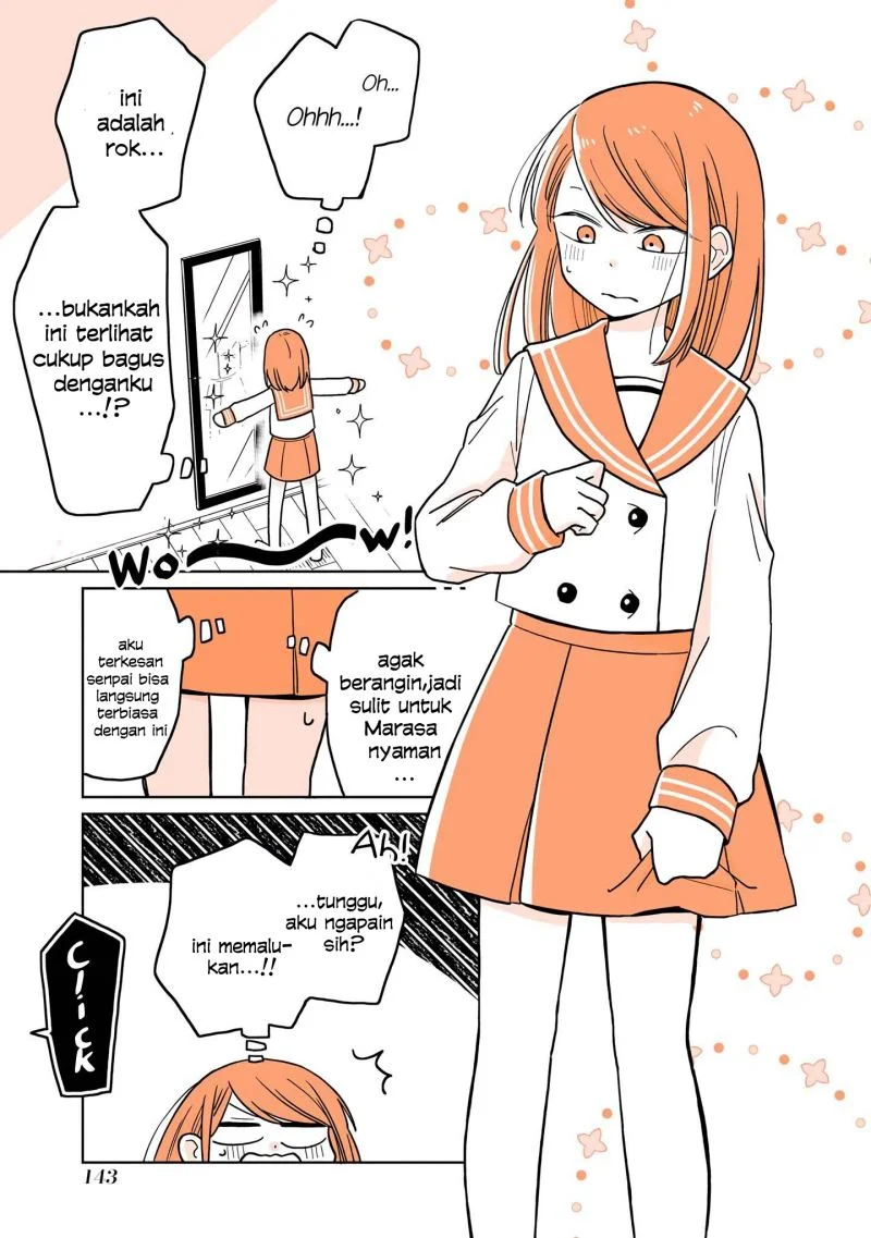 Mendoku Sagari Danshi Koukousei ga Asa Okitara Onnanoko ni Natteita Hanashi Chapter 8.2 - halaman 10