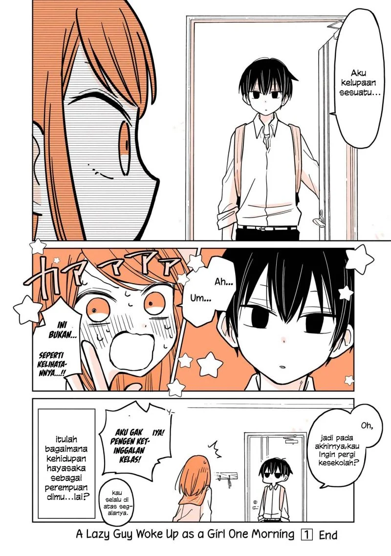 Mendoku Sagari Danshi Koukousei ga Asa Okitara Onnanoko ni Natteita Hanashi Chapter 8.2 - halaman 11