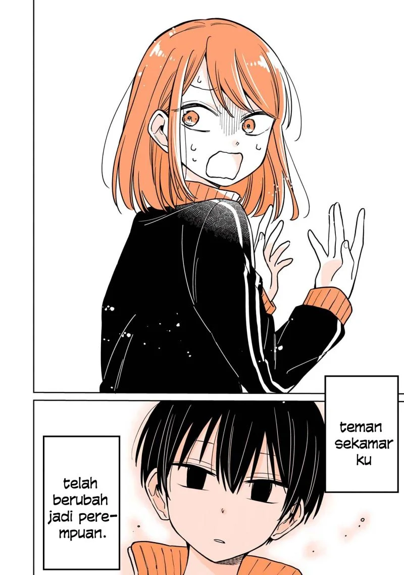 Mendoku Sagari Danshi Koukousei ga Asa Okitara Onnanoko ni Natteita Hanashi Chapter 8.2 - halaman 3
