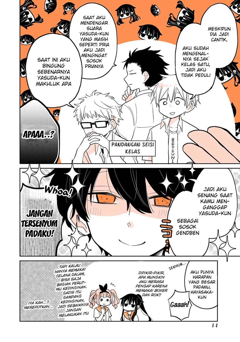 Mendoku Sagari Danshi Koukousei ga Asa Okitara Onnanoko ni Natteita Hanashi Chapter 9 - halaman 16