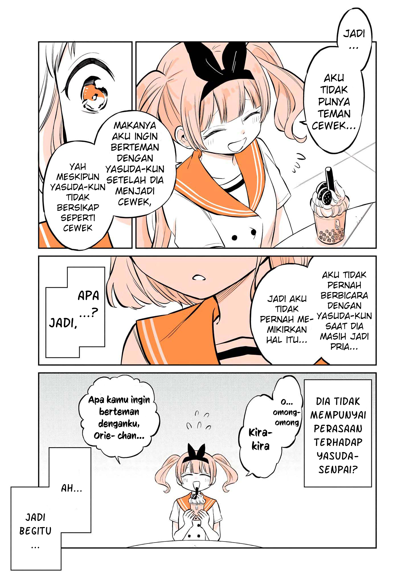 Mendokusagari Danshi ga Asa Okitara Onnanoko ni Natteita Hanashi Chapter 10 - halaman 16