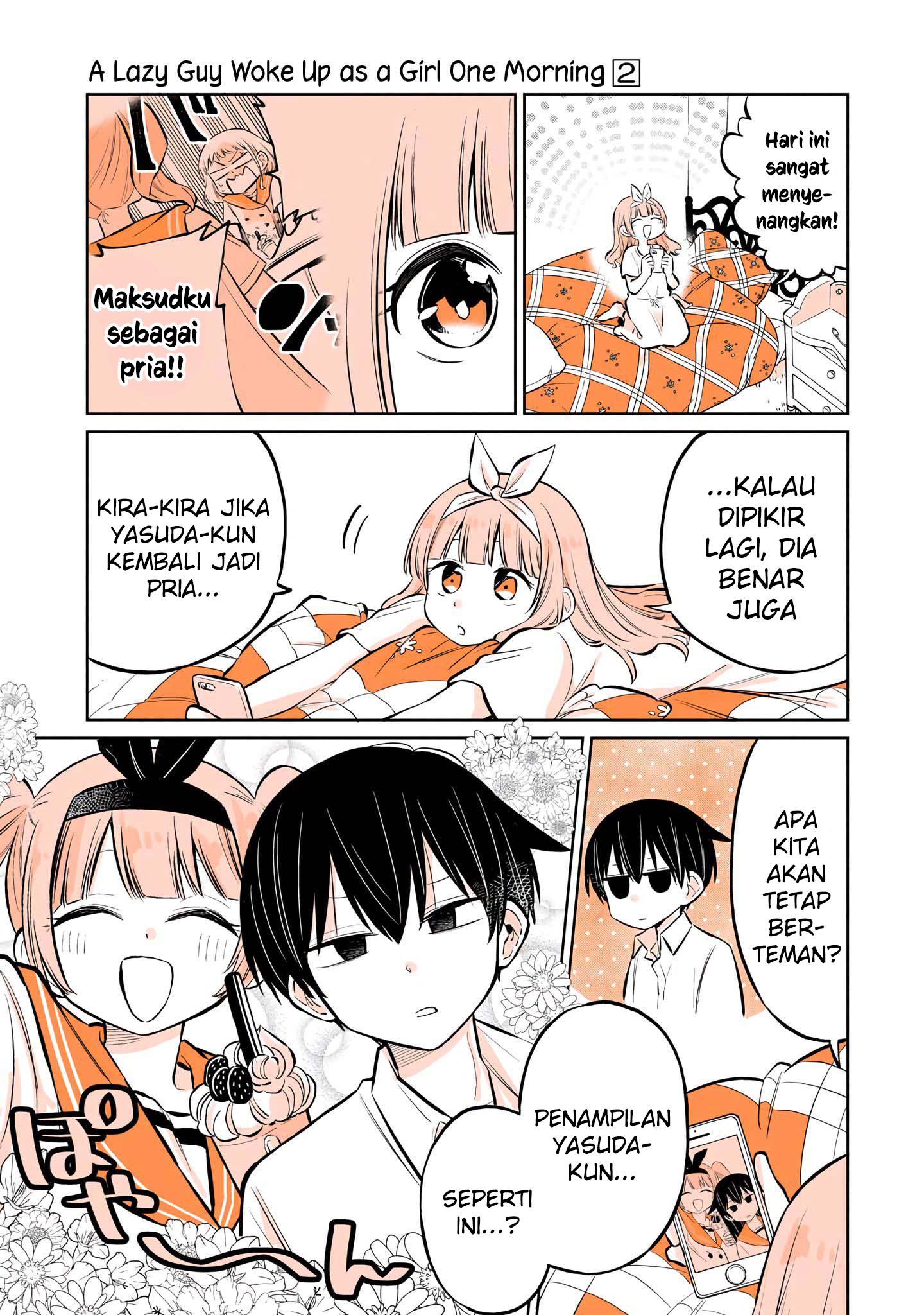 Mendokusagari Danshi ga Asa Okitara Onnanoko ni Natteita Hanashi Chapter 10 - halaman 18