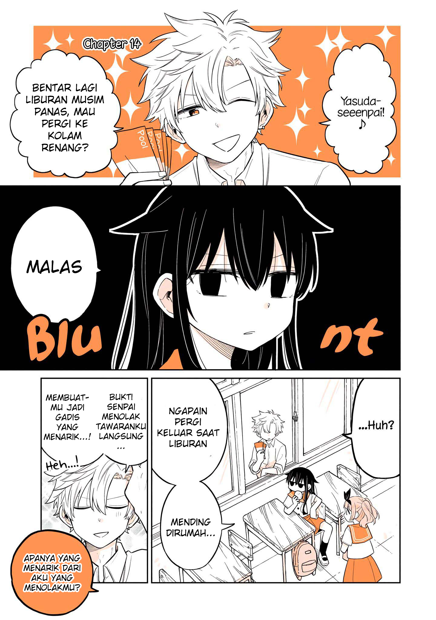 Mendokusagari Danshi ga Asa Okitara Onnanoko ni Natteita Hanashi Chapter 14 - halaman 2